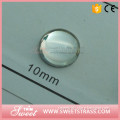 10mm smooth surface half round resin bead ;non sewing resin